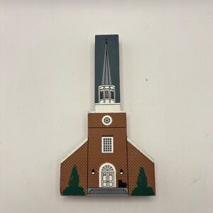 The Cats Meow Village‎ St James School Chapel Maryland Wood Shelf Sitter 1990